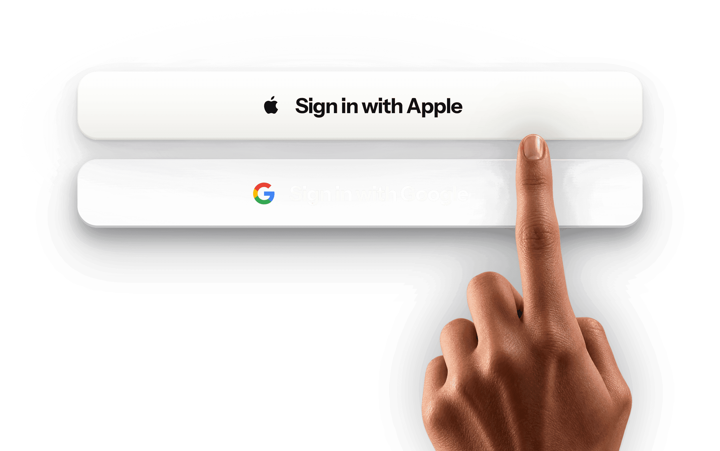 Signing in to Tribes, with a choice of Sign in with Apple or Sign in with Google